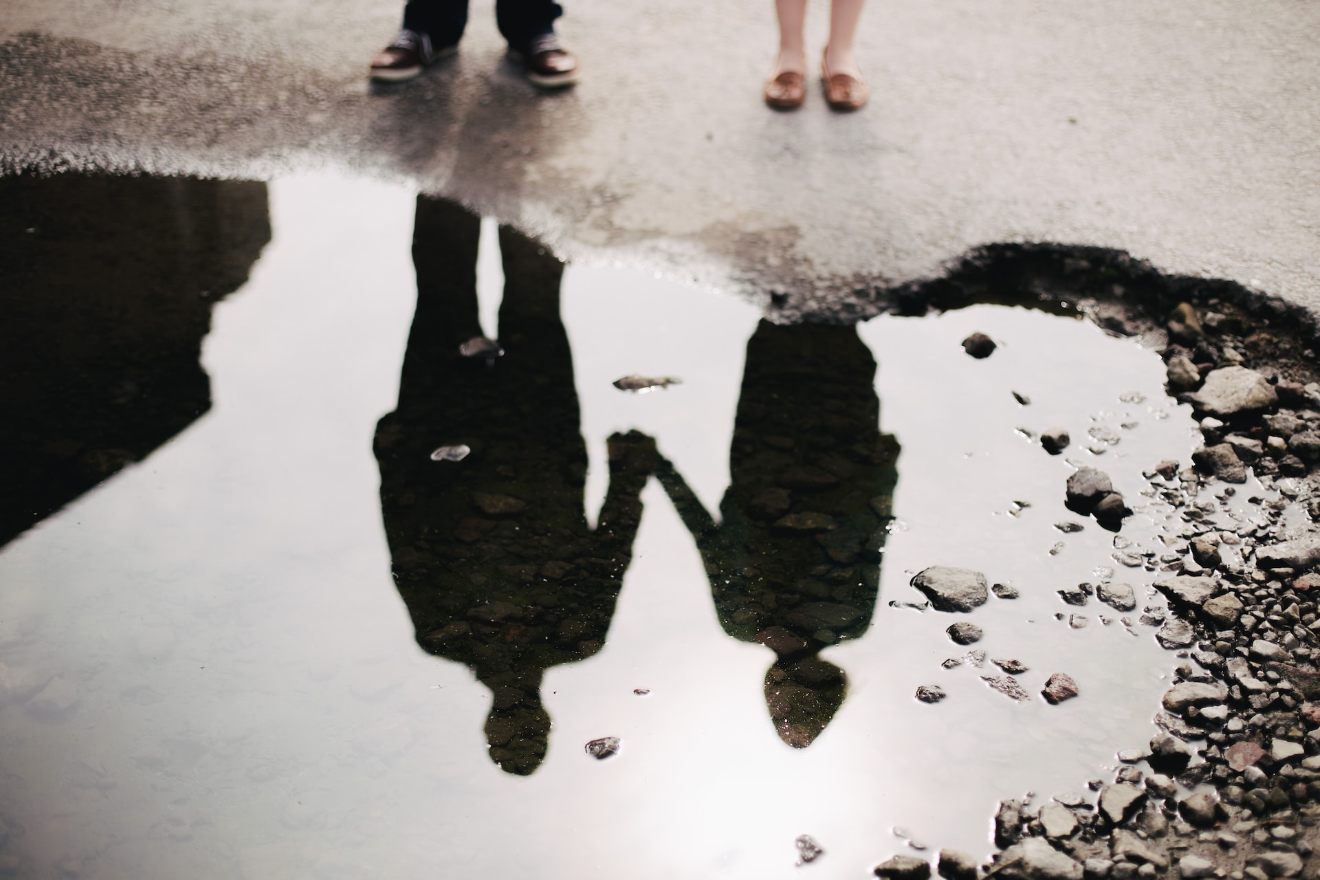 couple holding hands